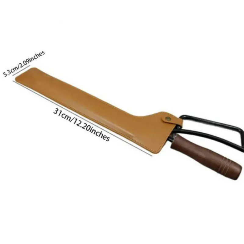 Fire Tongs Barbecue Tongs Protective Leather Case Storage Bag Portable Food Clip Protective Cover Outdoor Picnic Portable Tool