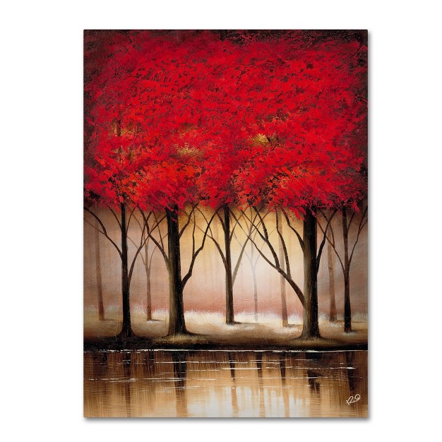 X 24 quot Serenade In Red By Rio Trademark Fine Art