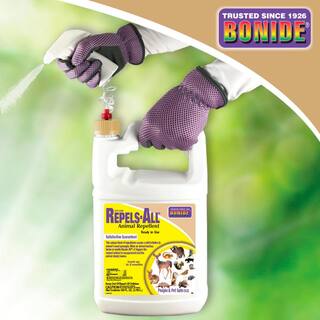 Bonide Repels-All Animal Repellent 128 oz Ready-to-Use Spray Deters pestsfrom Lawn and Garden People and Pet Safe 239