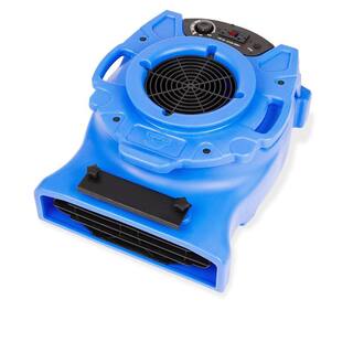 B-Air 14 HP Low Profile Blue Air Mover Blower Fan for Water Damage Restoration Carpet Dryer Floor BA-VL-25-BL