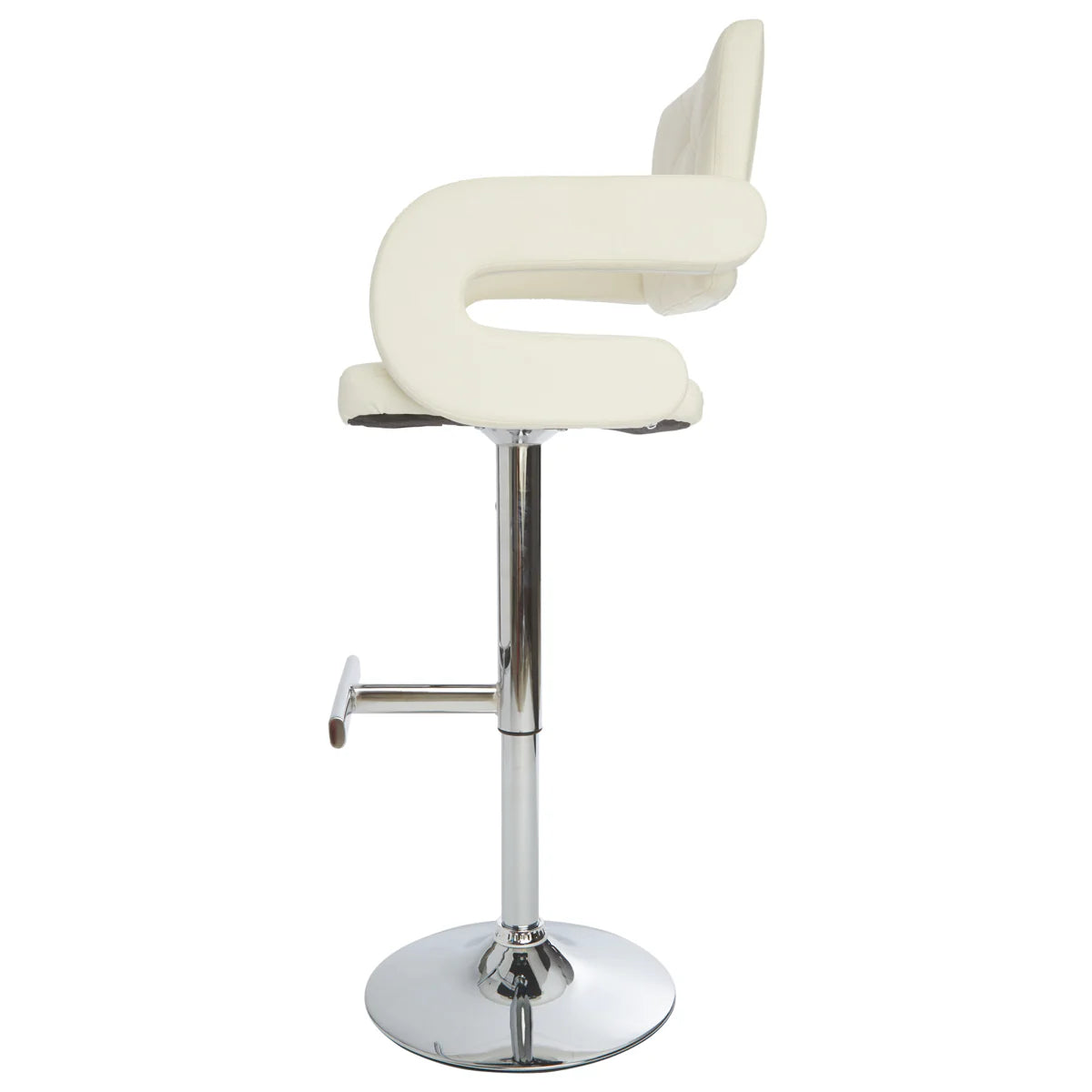 IVFC-IPS131-WHT | Vera Diamond Tufted Vanity Stool