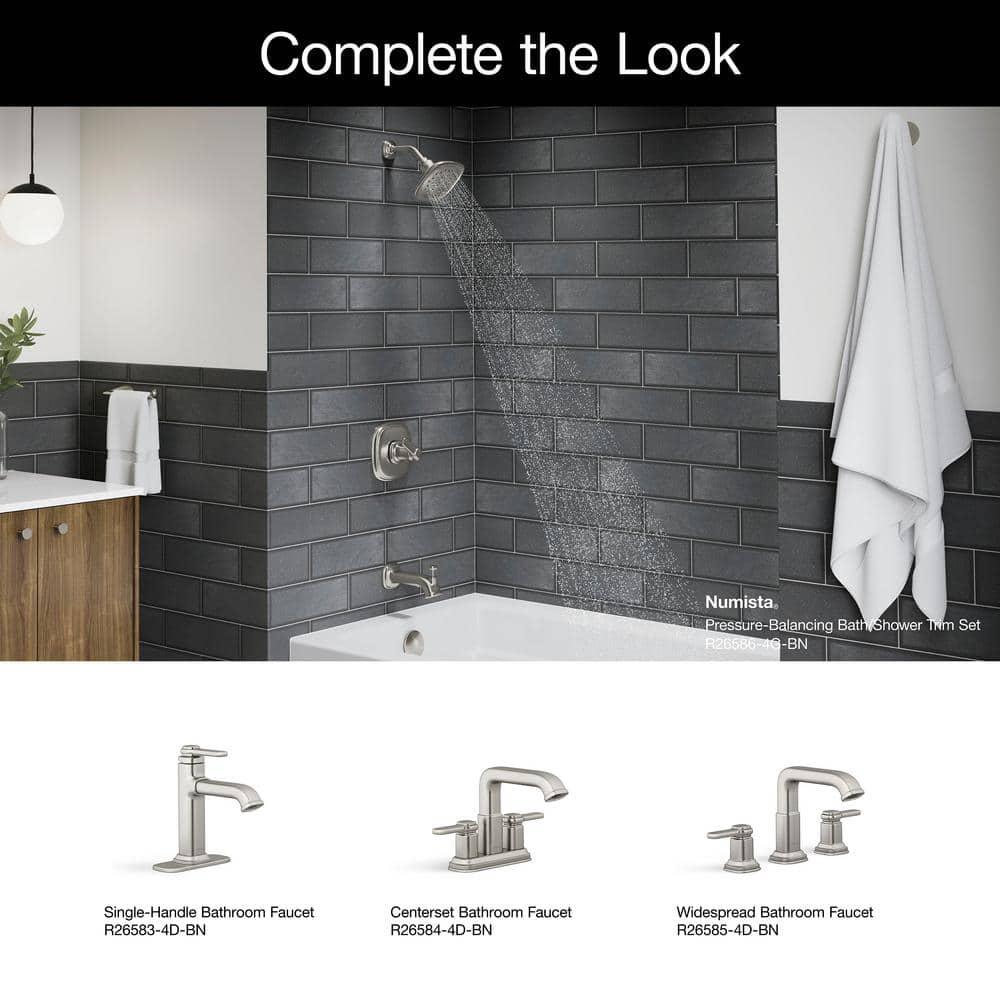 KOHLER Numista SingleHandle 3Spray WallMount Tub and Shower Faucet in Vibrant Brushed Nickel