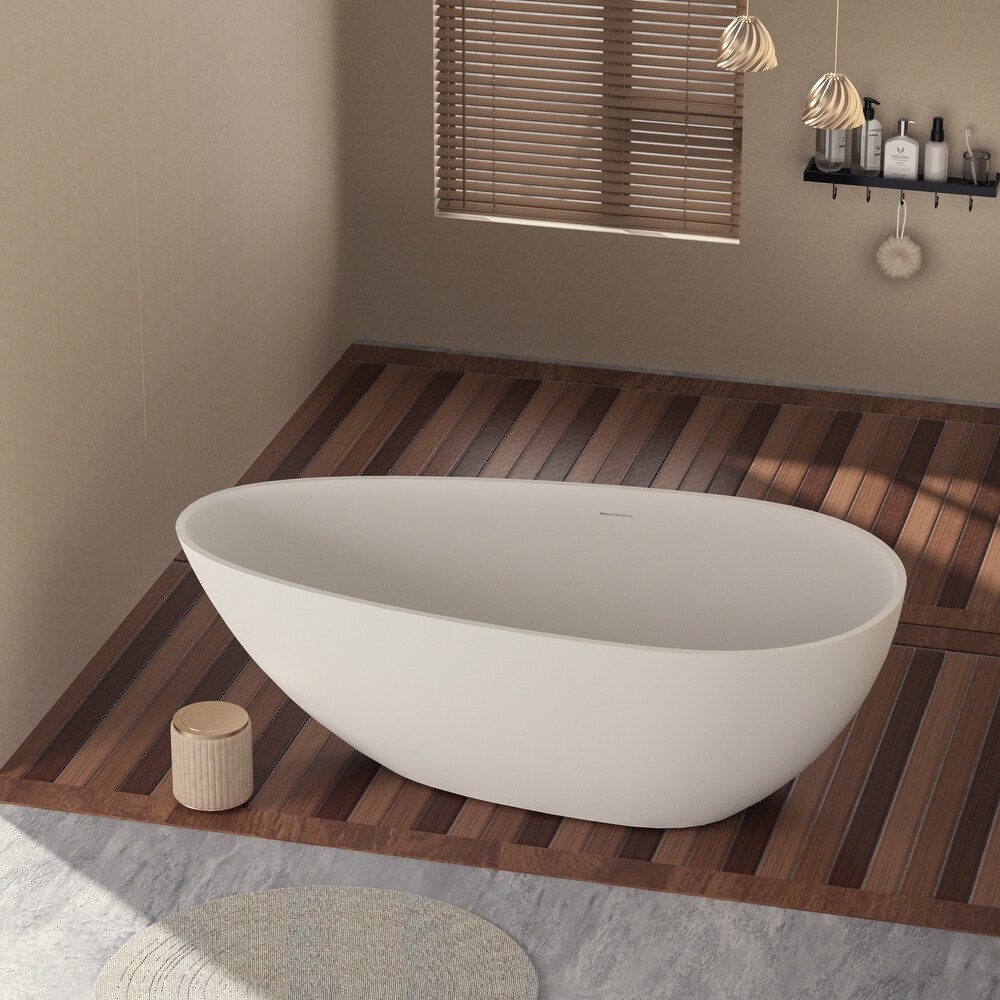 CLOVIS Solid Surface Freestanding Bathtub 67\