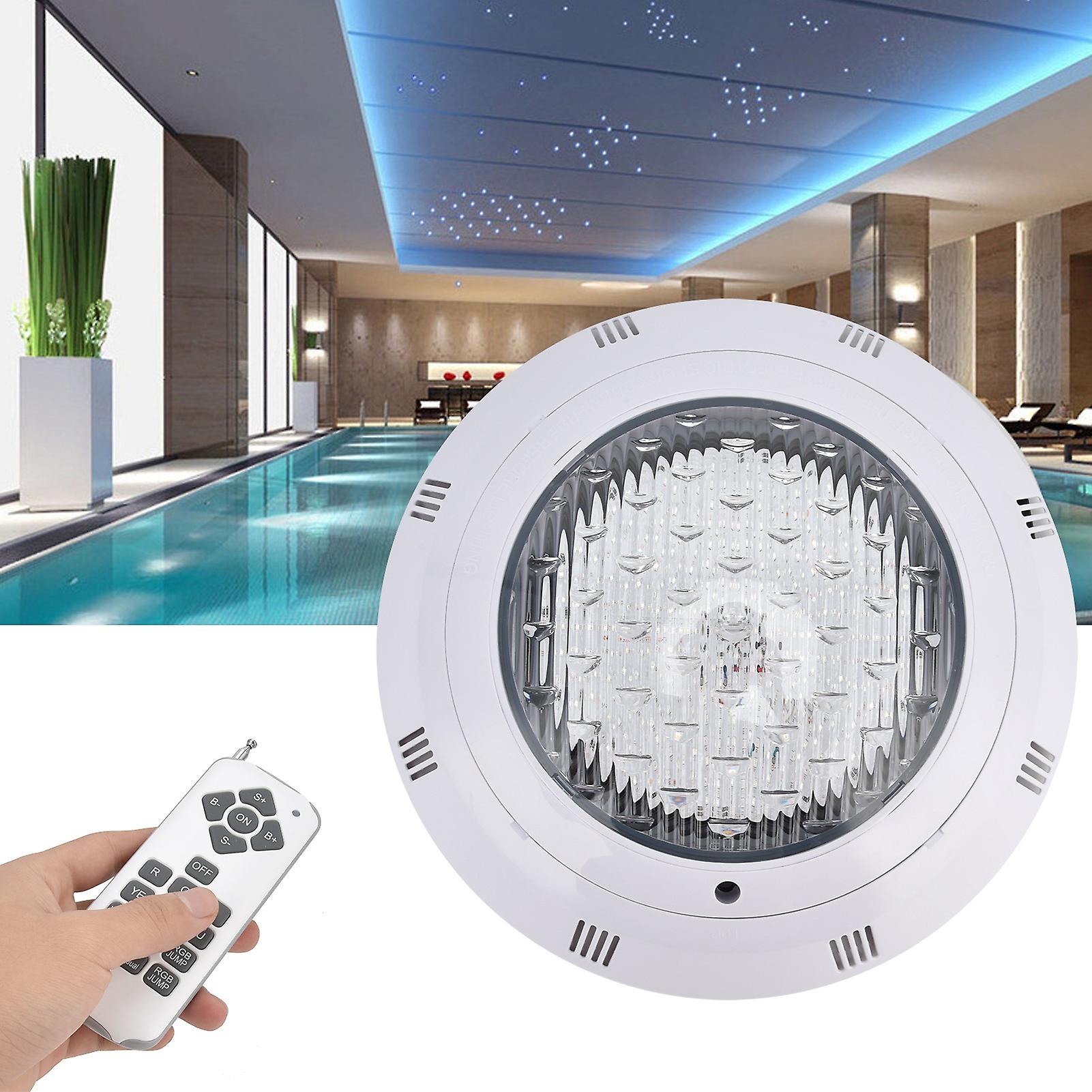 Waterproof Led Swimming Pool Light With Rgb 18 Key Remote Control - Underwater Light For Hotel Swimming Pool， Aquarium， And Pool Lighting[12w]