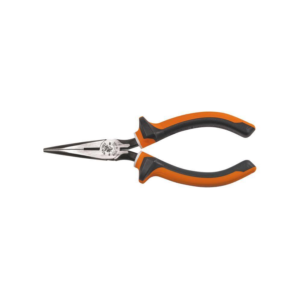 Klein Tools Long Nose Side Cutter Pliers 6-Inch Slim Insulated 2036EINS