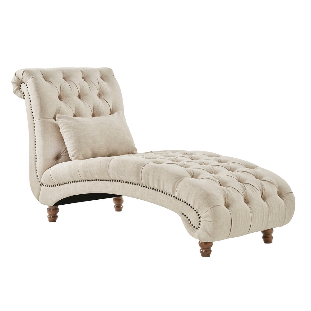 Knightsbridge Tufted Oversized Chaise Lounge by iNSPIRE Q Artisan