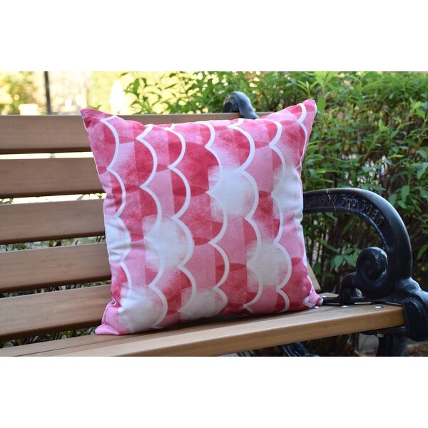 20 x 20 Inch Zircoland Geometric Print Outdoor Pillow