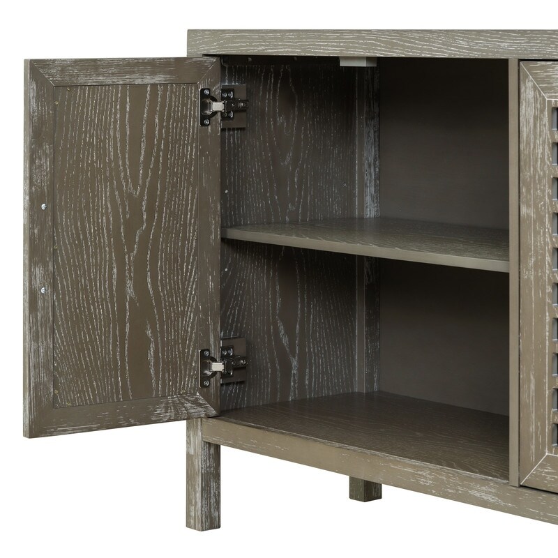 Mirrored Buffet Sideboard Accent Entryway Kitchen Storage Cabinet