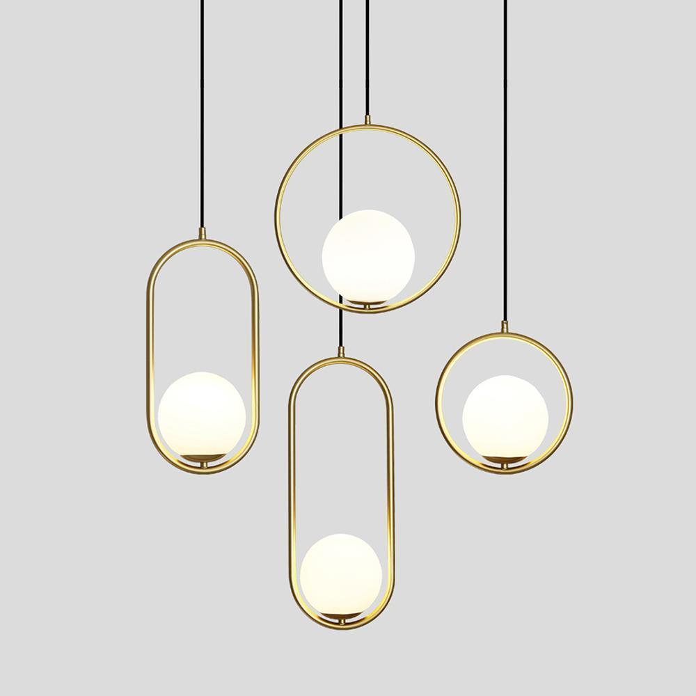 Mila Brass Pendant Swag Light