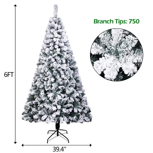 Flocked Artificial Christmas Tree