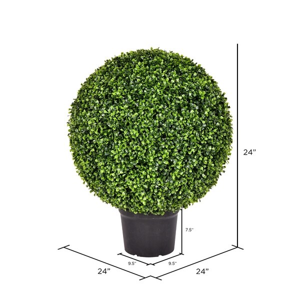 Vickerman 24 Artificial Green Boxwood Ball.