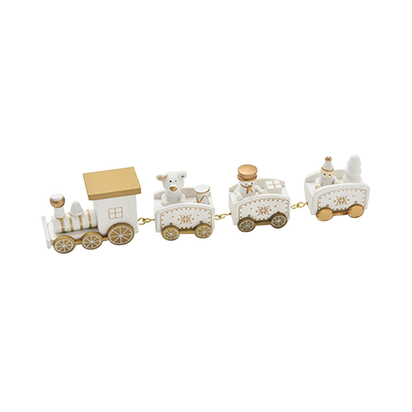 Pieces Of Christmas Train Decoration Gift Cute Wooden Mini Train Set Children Christmas Party Gift Toys