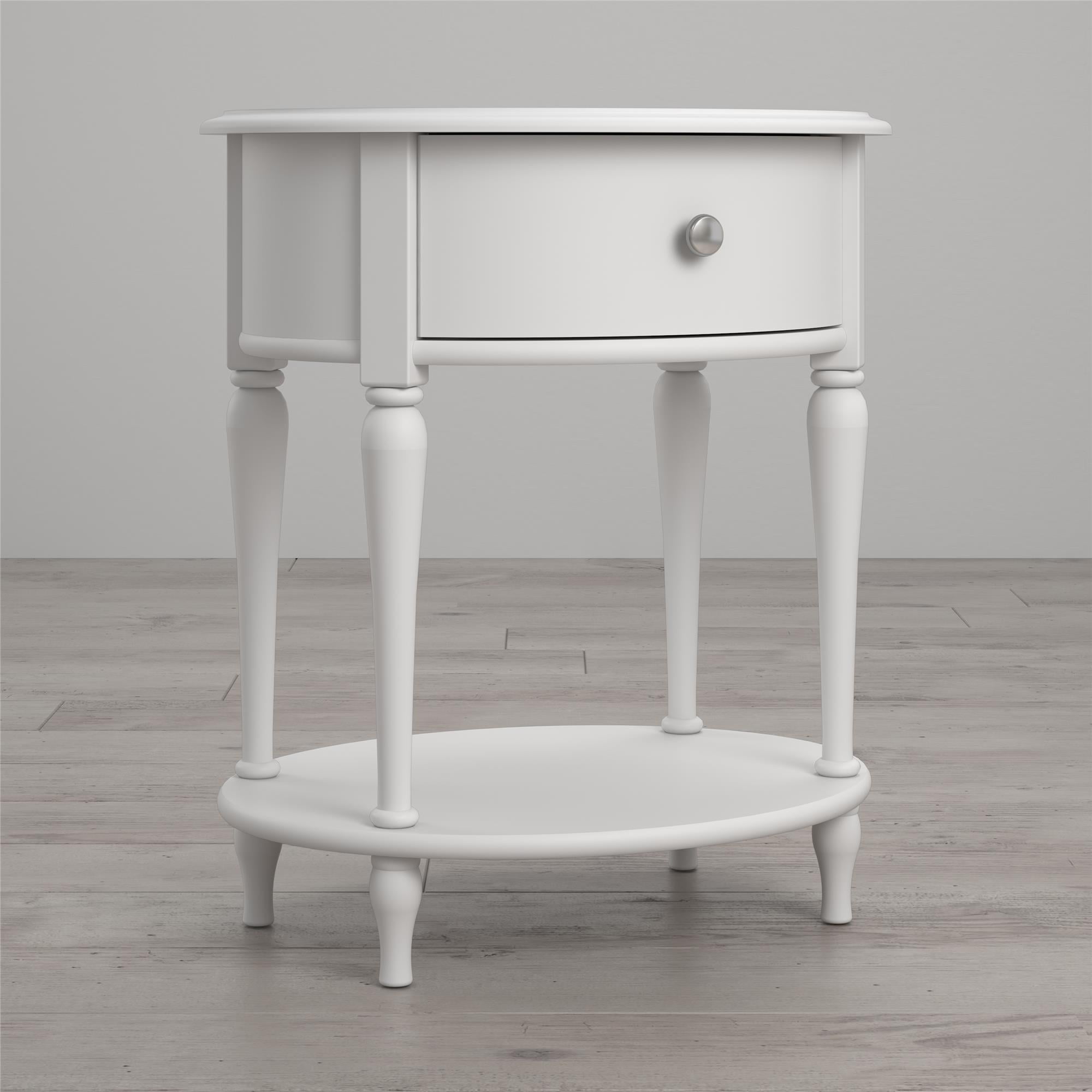 Little Seeds Rowan Valley Laren Oval Nightstand, White