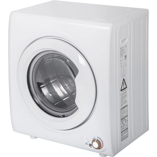 2.65 Cu.Ft Compact Laundry Dryer， 9 LBS Capacity Compact Tumble Dryer with 1400W Drying Power， Easy Control Clothes Dryer