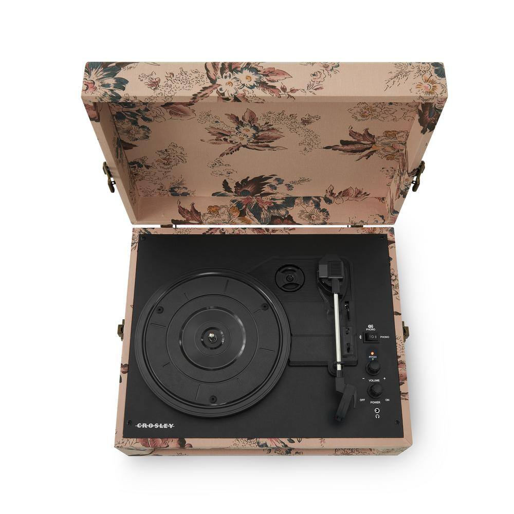 Crosley Voyager Turntable In Floral CR8017B-FL