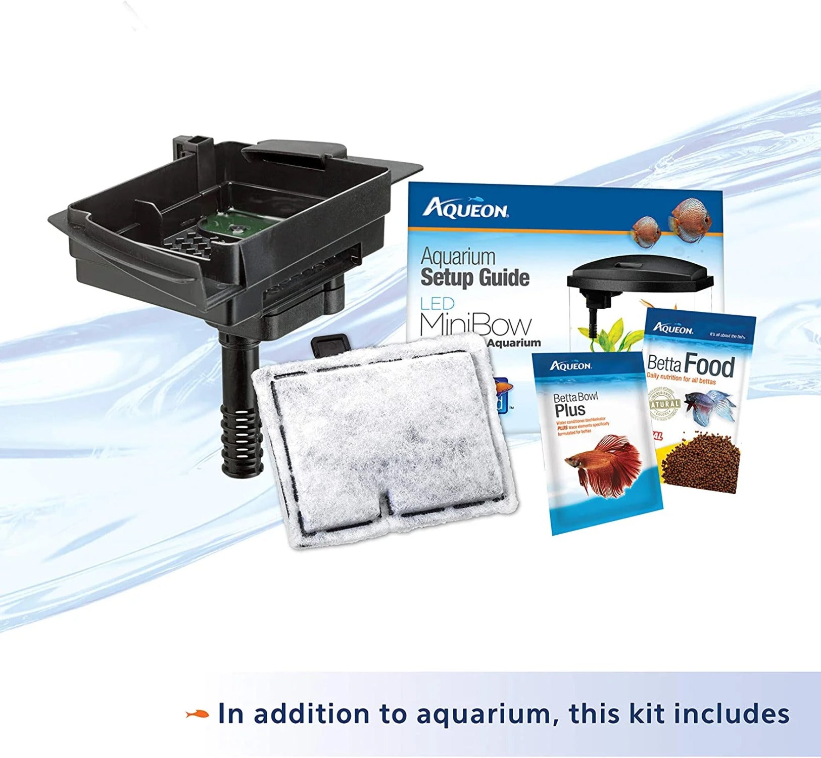 Aqueon LED BettaBow 2.5 SmartClean Aquarium Kit Black