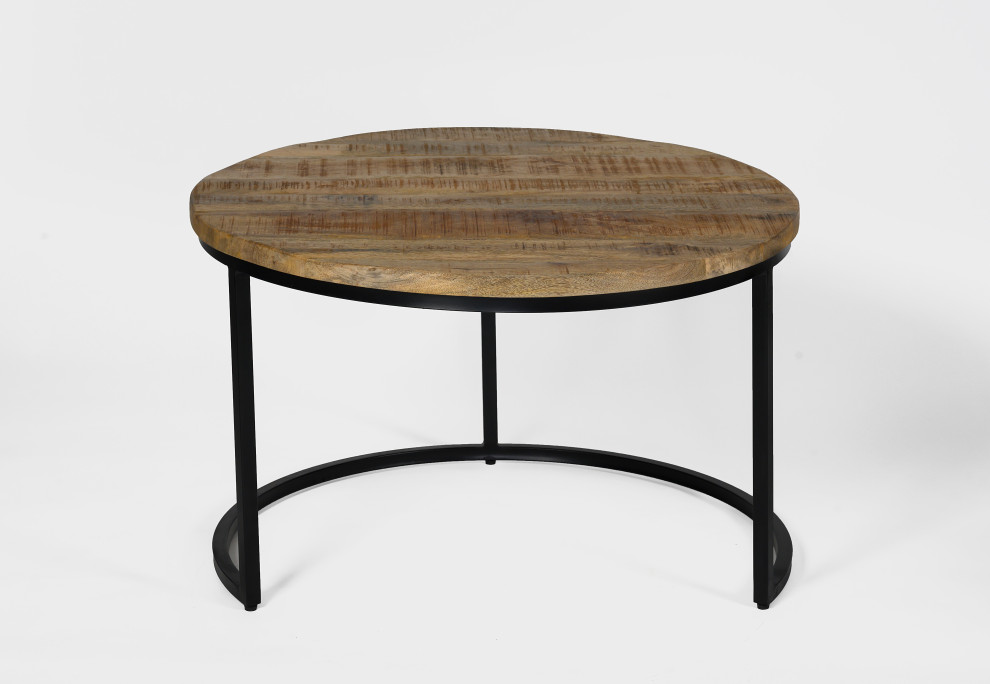 Troika Nesting Table Set of 3   Industrial   Coffee Table Sets   by Union Home  Houzz