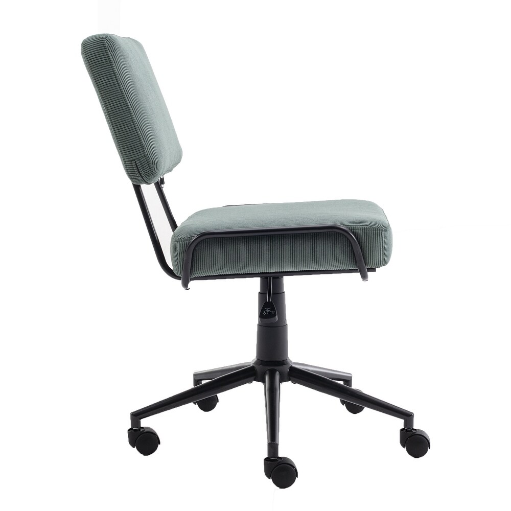 Corduroy 360 Degrees Swivel Ergonomic Chair  Modern Office Chair with Metal Base and Adjustable Height