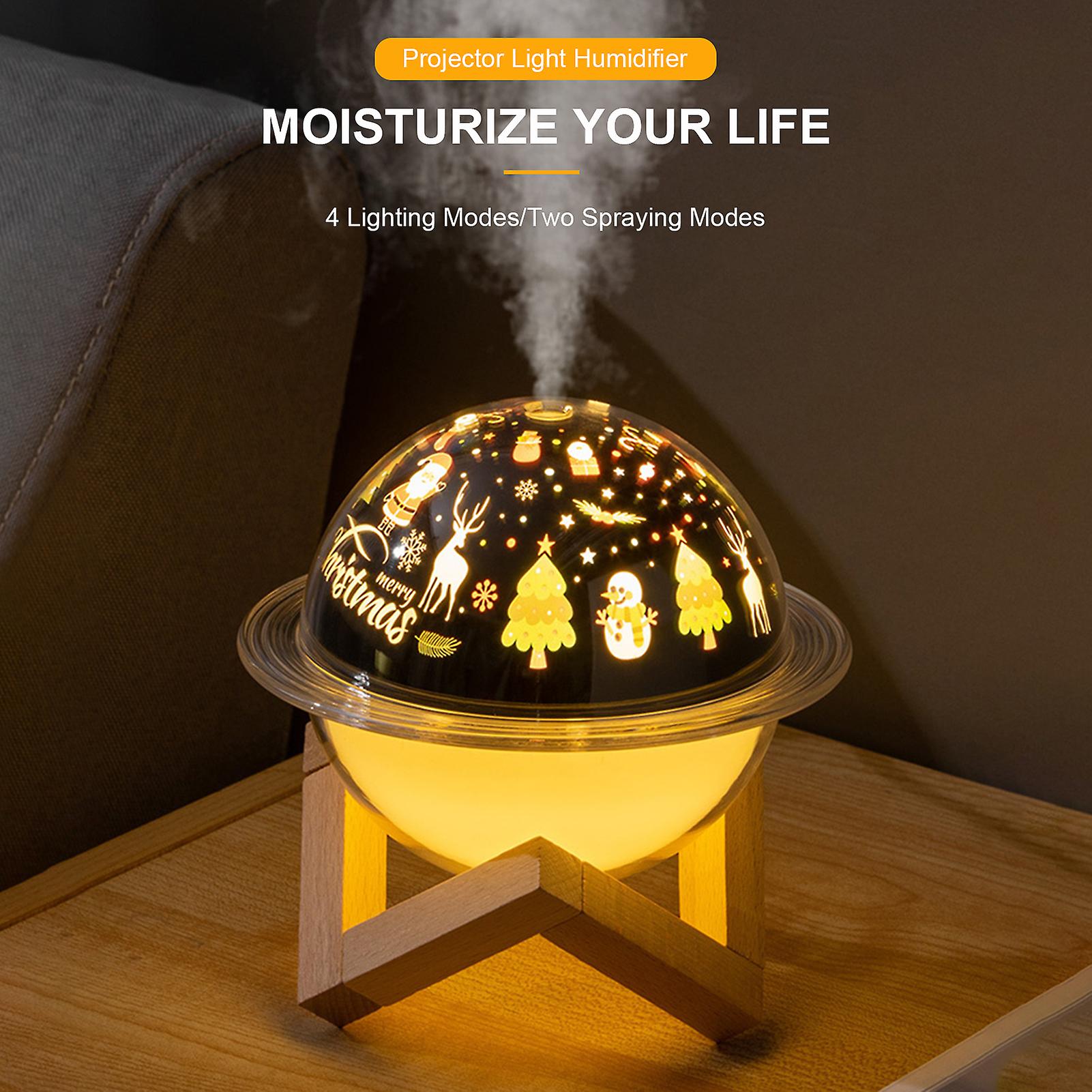 Type 3 Starry Sky Projector Lamp Humidifier Usb Desktop Night Light Air Diffuser Home Use Bedroom Large Capacity Mute Humidification Air Fresher