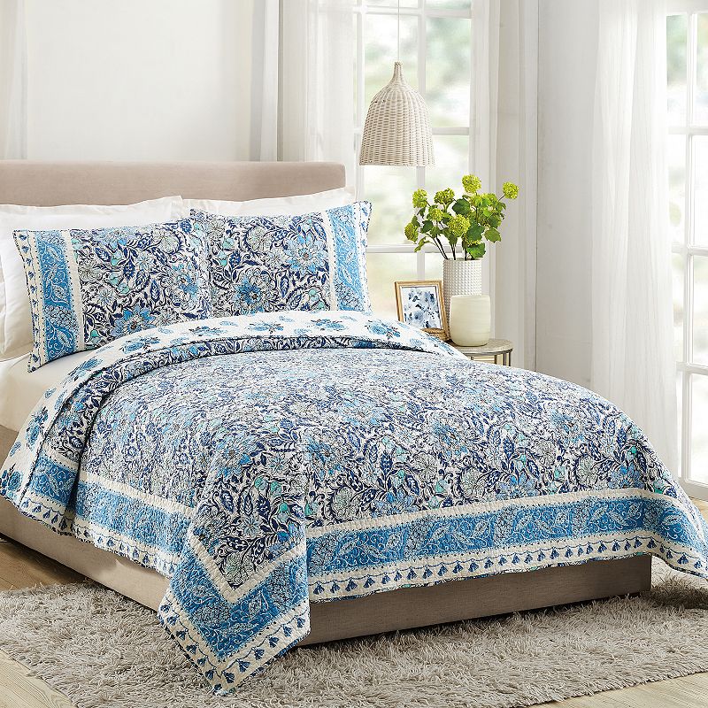 Dena Home Bisou Floral Quilt Set and Shams