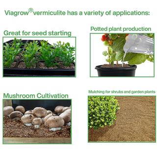 Viagrow 4 cu. ft. 29.9 Gal.113 l Horticultural Vermiculite (2-Pack) VR4-2