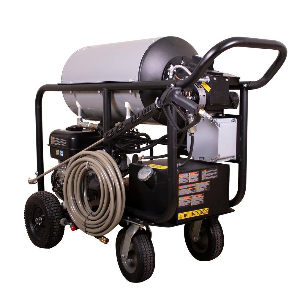 SIMPSON 4000 PSI at 4.0 GPM CRX 420 with AAA Industrial Triplex Pump Hot Water Professional Gas Pressure Washer 65132