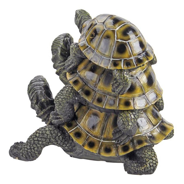 Design Toscano Three x27 s A Crowd Stacked Turtle Statue