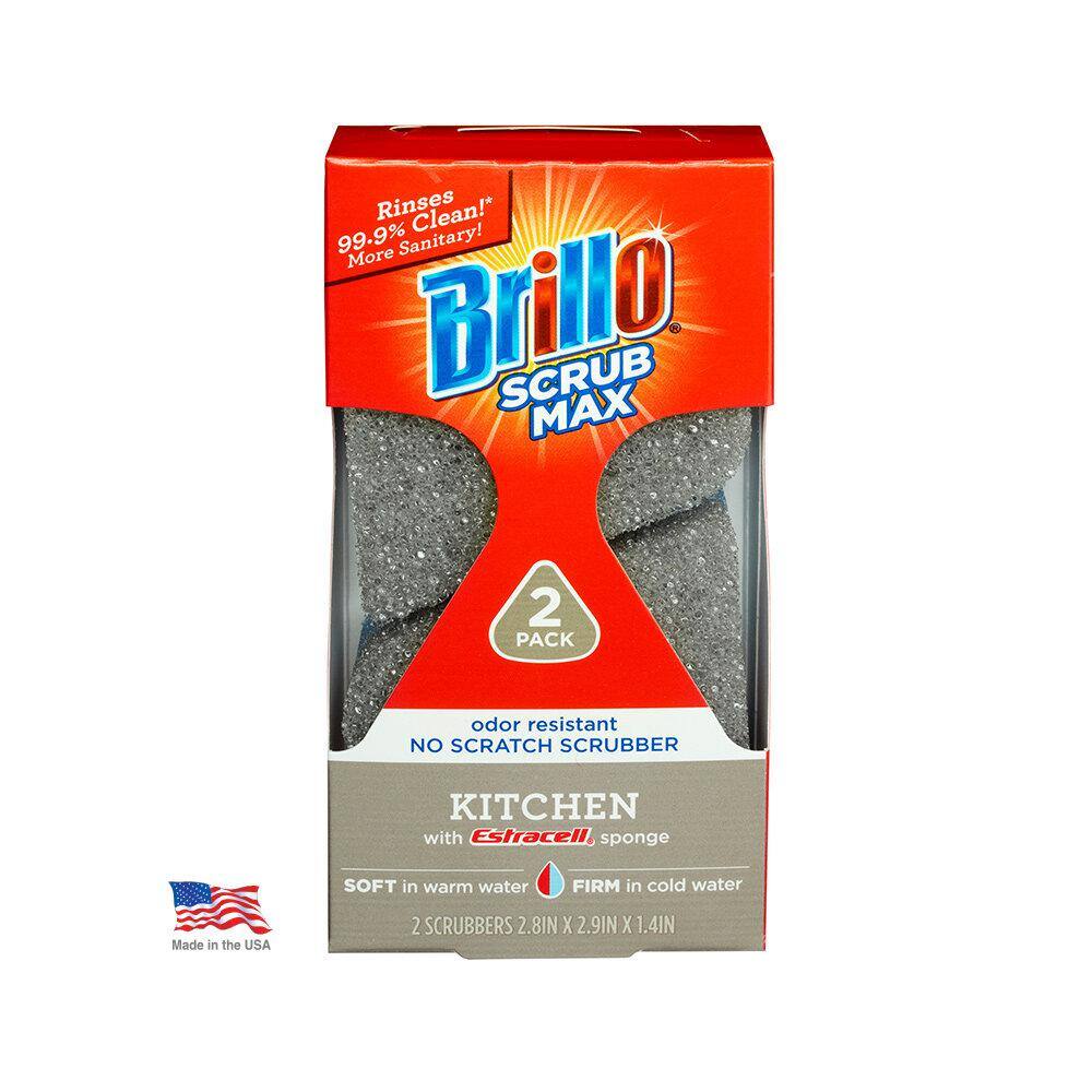 Brillo Scrub Max Kitchen Sponge (2-Count Case of 6) 24824