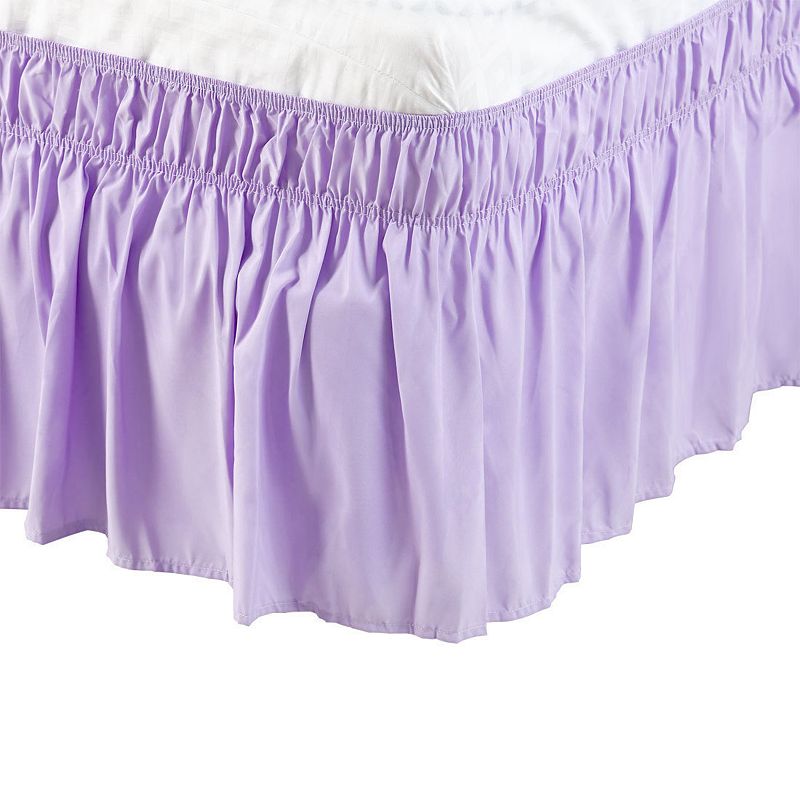 Base Valance Sheet Polyester Wrap Around Dust Ruffle 15 Drop Elastic Bedding Full 54 x 75