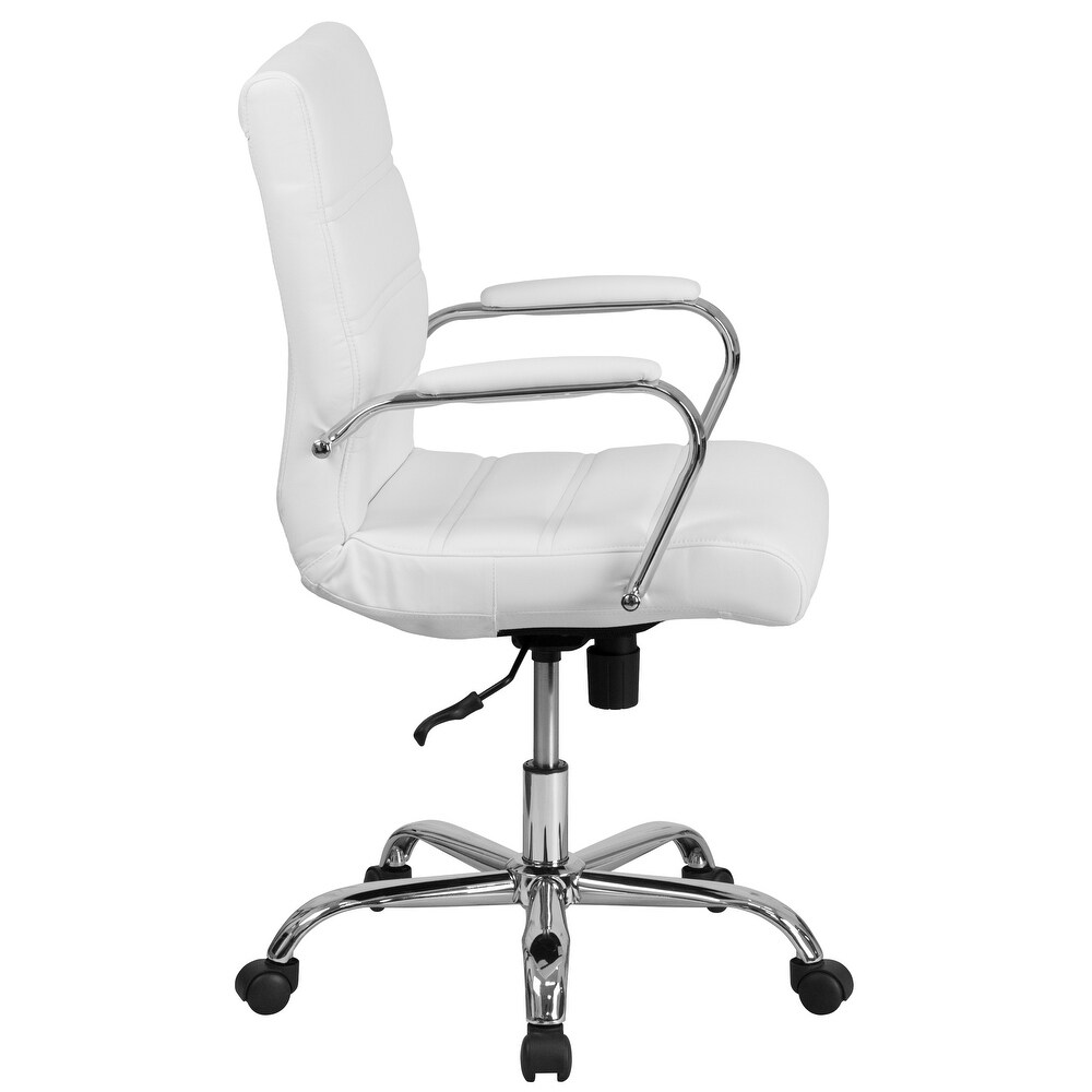 Mid back LeatherSoft Executive Swivel Office Chair