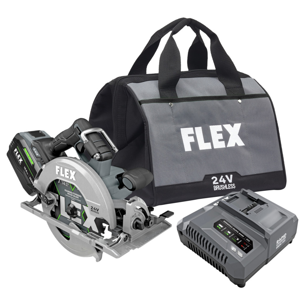 FLEX 24V 7 1/4 Circular Saw Stacked-Lithium Kit ;