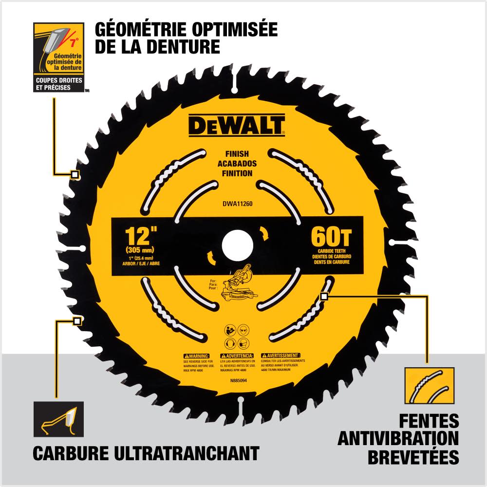 DEWALT Circular Saw Blade 12 60T