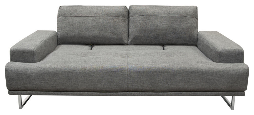 Russo Sofa With Adjustable Seat Backs  Fabric   Contemporary   Sofas   by Diamond Sofa  Houzz