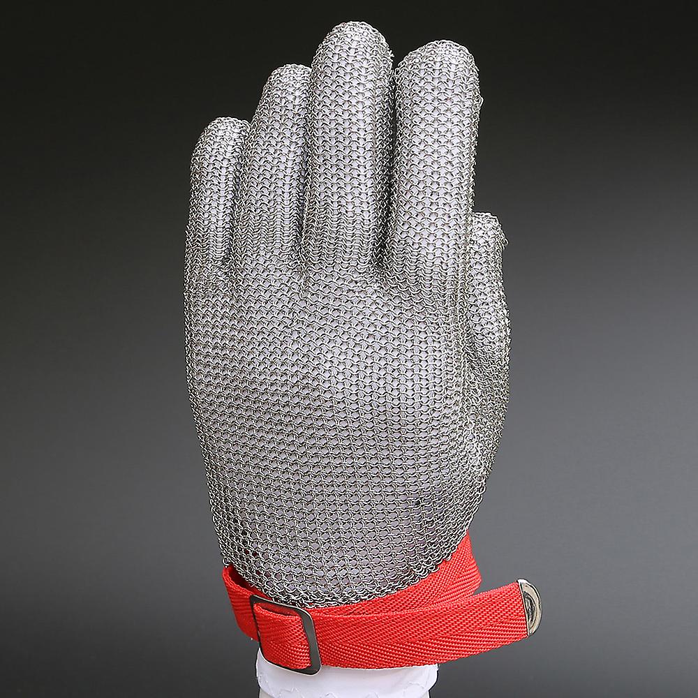 S 2 High-quality 304l Stainless Steel Mesh Knife Cut Resistant Chain Mail Protective Glove For Kitchen Butcher Working Safety