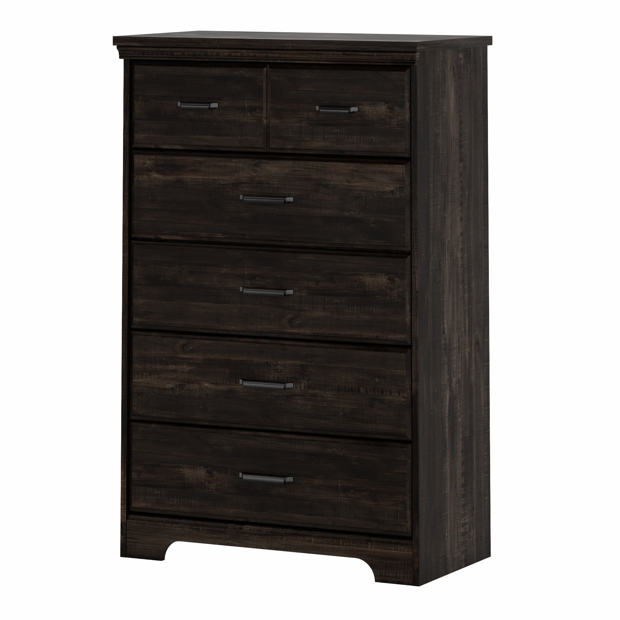 South Shore Versa 5-Drawer Chest, Rubbed Black