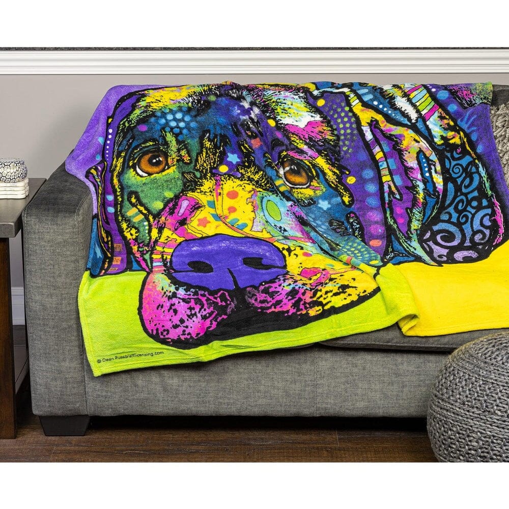 Savvy Lab Super Soft Plush Fleece Throw Blanket by Dean Russo