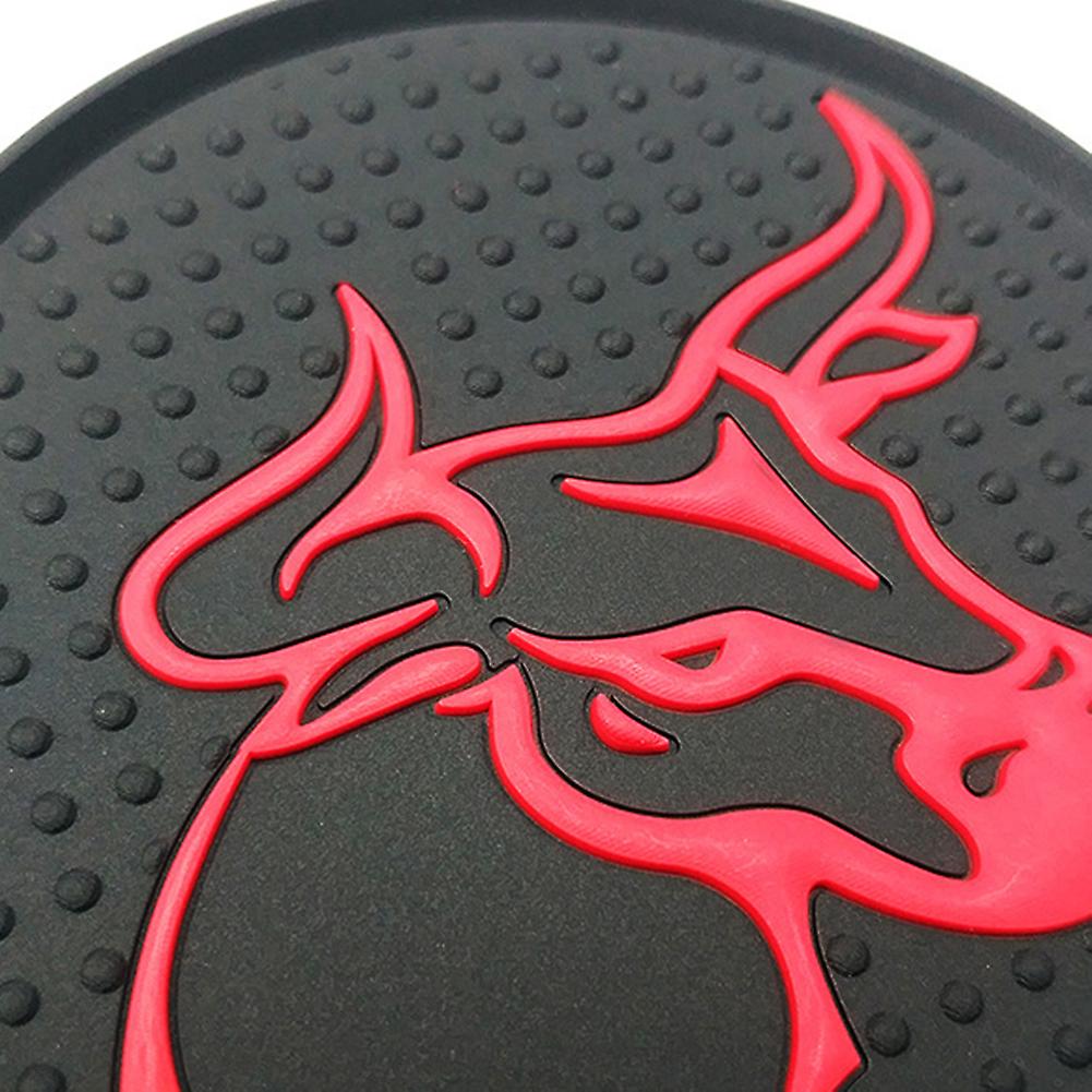 2 Pieces Car Coasters Creative Bull Head Coaster High Temperature Resistant And Non-slip For Car Truck Rv Suv Grey