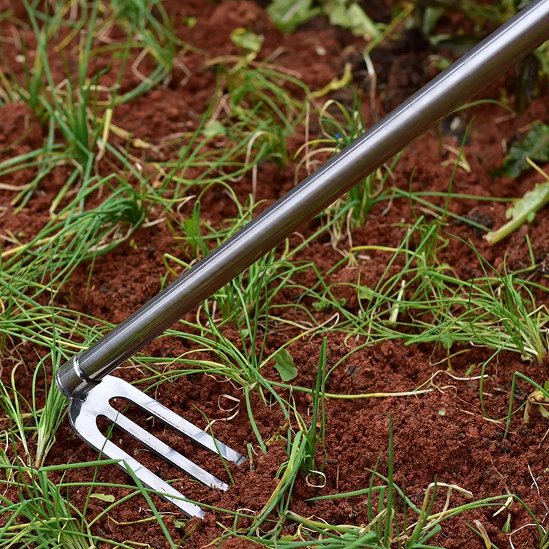 High Quality Stainless Steel Forged Way Single Hand Farming Pick Hoe Garden Picks Different Sizes Can Be Combined