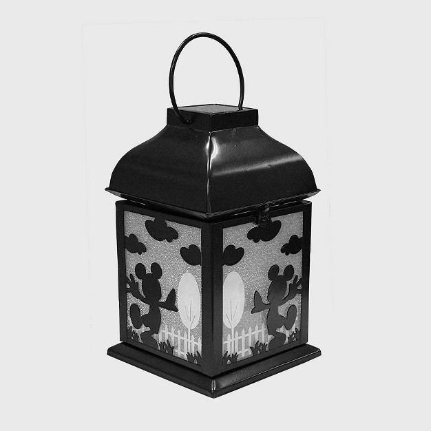 Mickey Mouse Solar Metal Outdoor Lantern Black