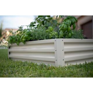Stratco Raised Garden Bed-Galvanized Metal LG-18294