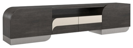 La Moda Media Console   Contemporary   Entertainment Centers And Tv Stands   by Caracole  Houzz