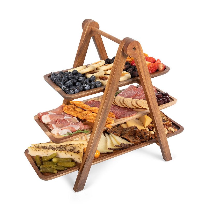 Picnic Time USC Trojans Tiered Ladder Serving Station