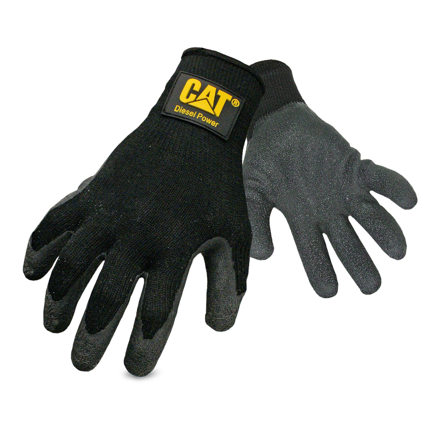 CAT Men\u0027s Indoor/Outdoor Palm Work Gloves Black L 1 pair