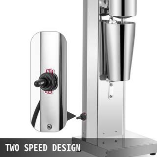 VEVOR 0.7 qt. Milkshake Maker Stainless Steel Electric Milkshake Maker Single Head Classic Milkshake Maker 2-Speed Adjustable DTNXJPTYS00000001V1