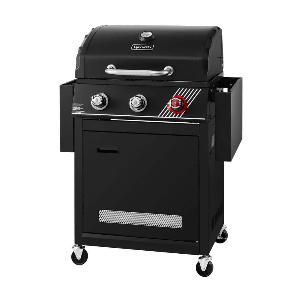 Dyna-Glo 3-Burner Propane Gas Grill in Matte Black with TriVantage Multifunctional Cooking System DGH373CRP-D