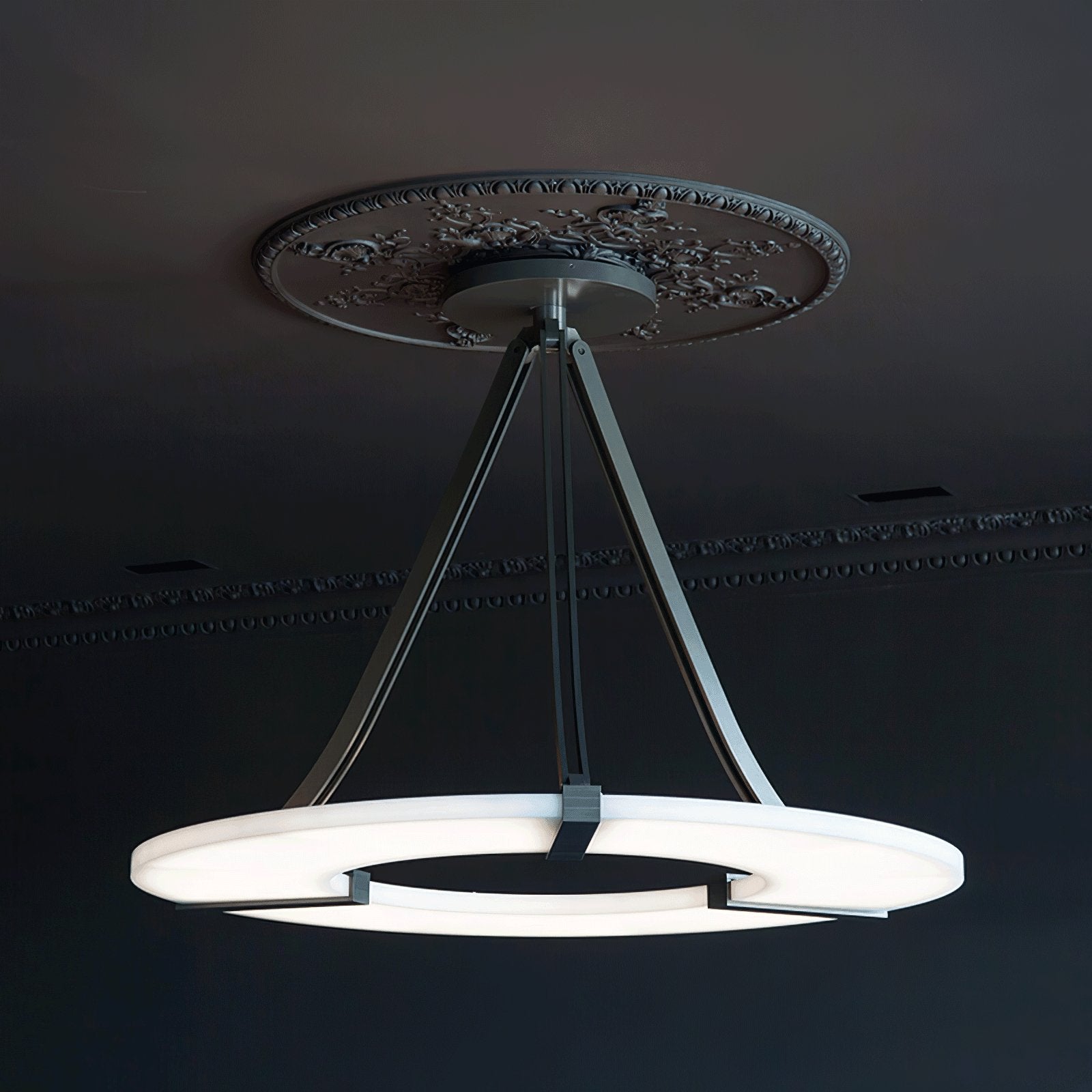 Alabaster Halo Pendant Light