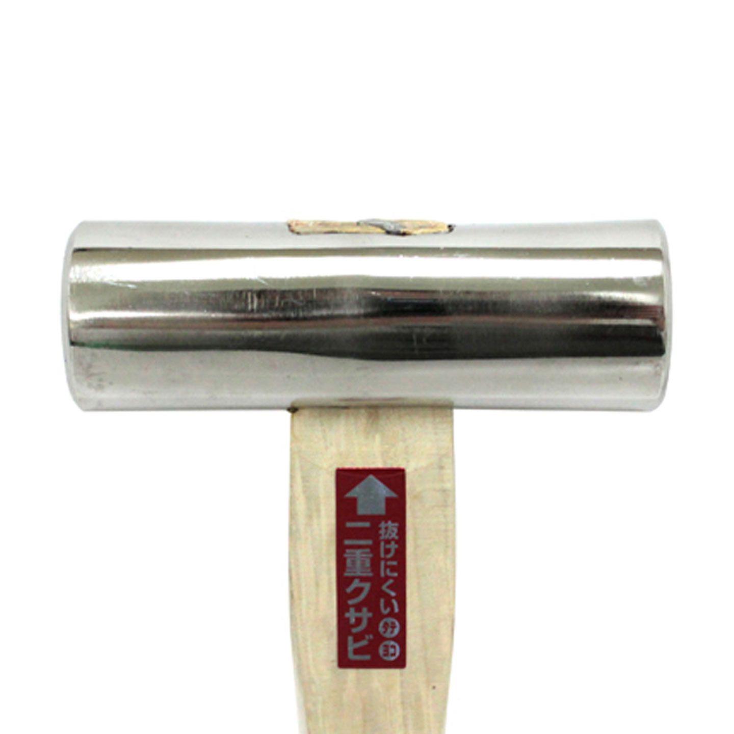 SK11 Hammer Japanese Genno 225g with Stainless Steel Double Sided Head， with Flat and Convex Surfaces， for Nailing and Carving Wood