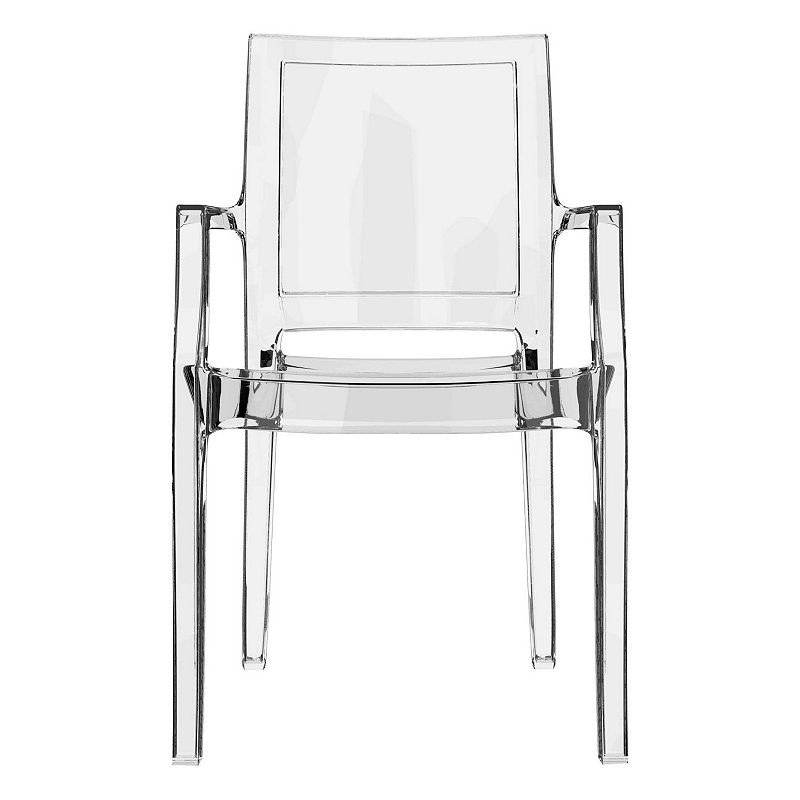 36 Clear Transparent Stackable Outdoor Patio Dining Chair