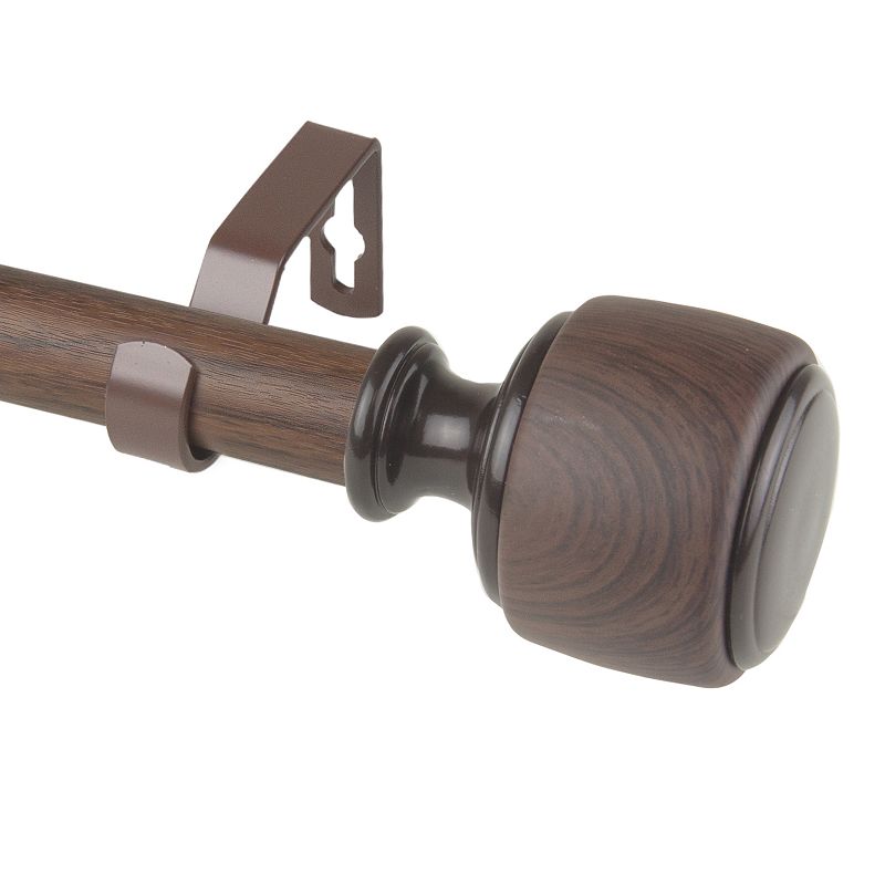 Rod Desyne 1 Josephine Faux Wood Curtain Rod