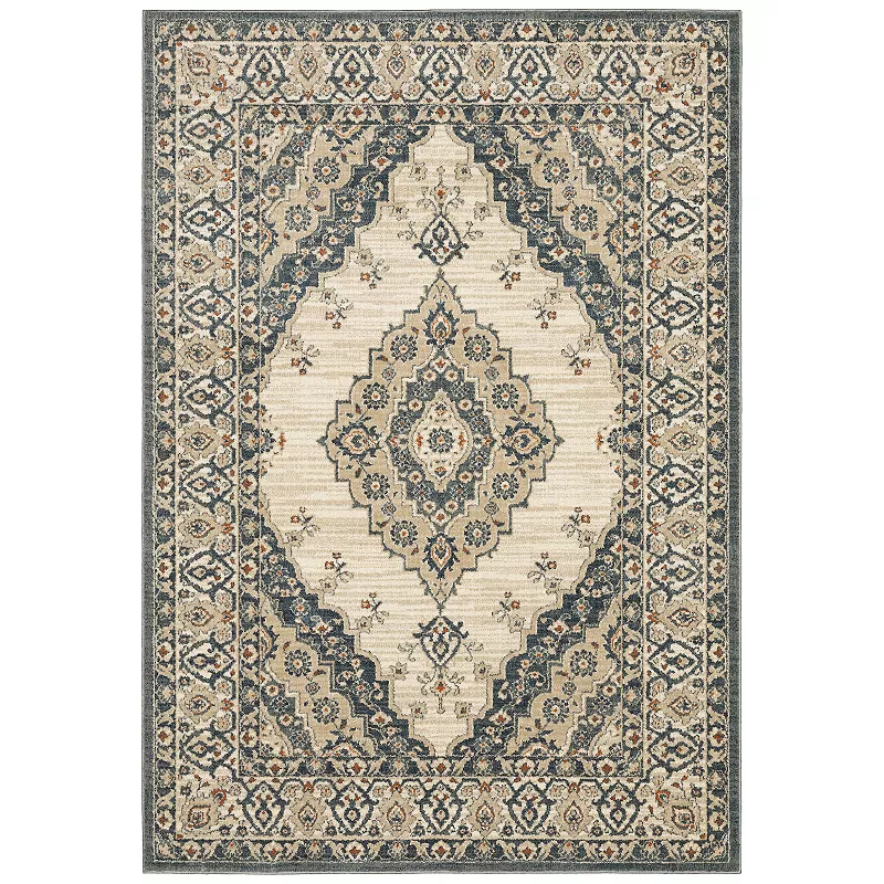 StyleHaven Freeport Medallion Border Area Rug